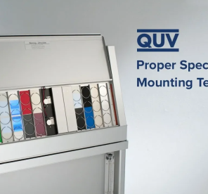 QUV Specimen Mounting